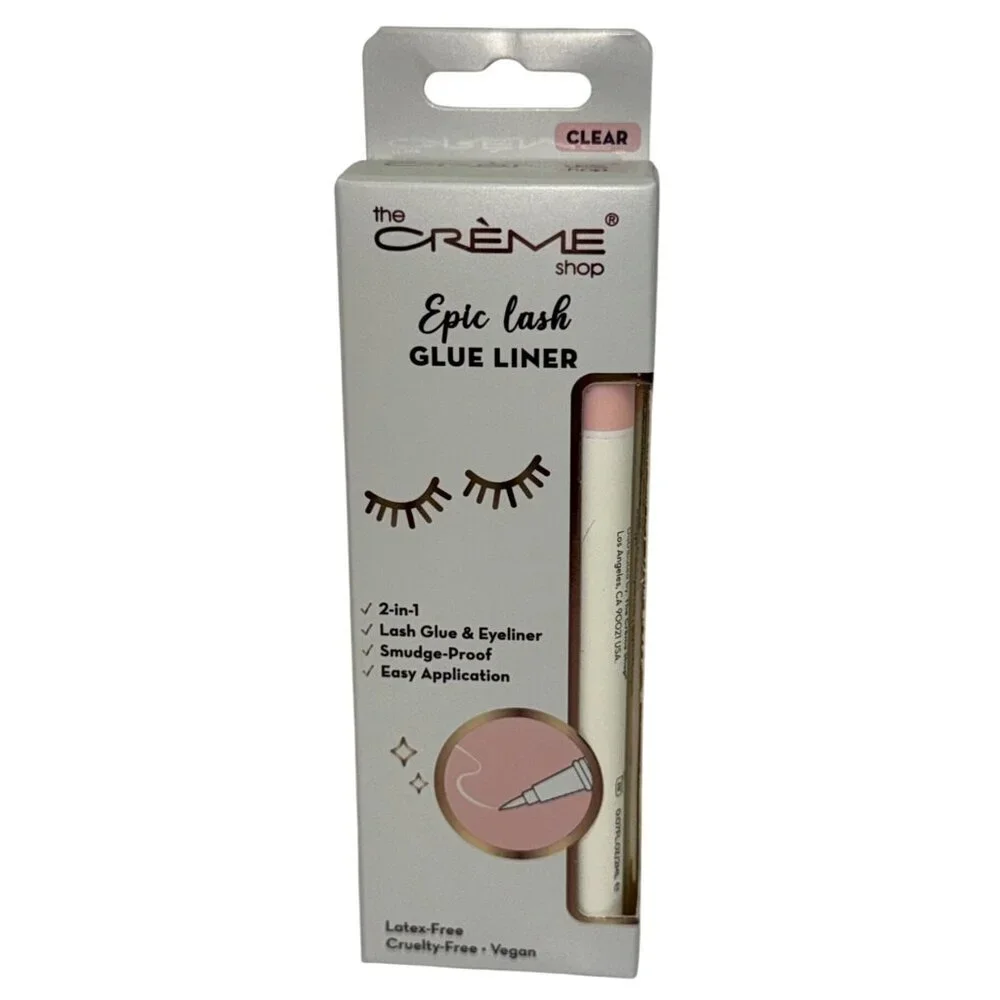 The Creme Shop Eye Lash Glue Liner Epic 2 in 1 Smudge Proof NEW Easy Apply